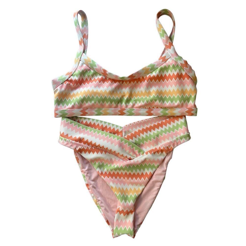 Dippin daisys Retro High Cut Cheeky Swim Bikini set size small
